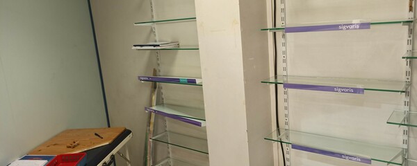 Crémailleres+equerres+tablettes verre
