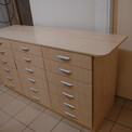 Meuble 3 colonnes de 6 tiroirs