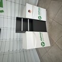 Comptoir de vente double blanc et gris
